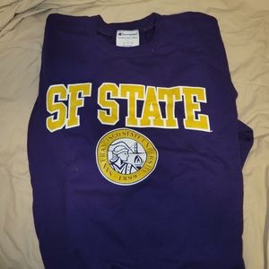 SF state crew neck sweater
